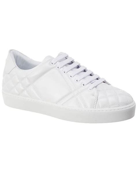 burberry check quilted sneakers